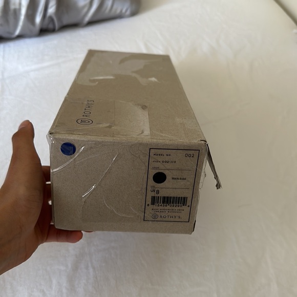 NWT Rothy’s The Point Black Solid Flats - Picture 7 of 14